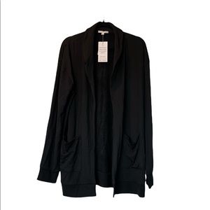 Threads 4 Thought Black Long Sleeve XL Cardigan Pockets NWT